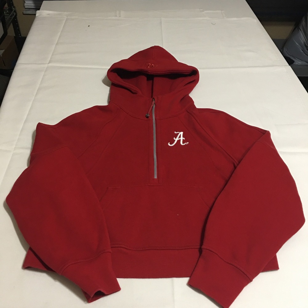 Lululemon Scuba Oversized Half-Zip Hoodie Womens XS/S Red Alabama Crimson Tide
